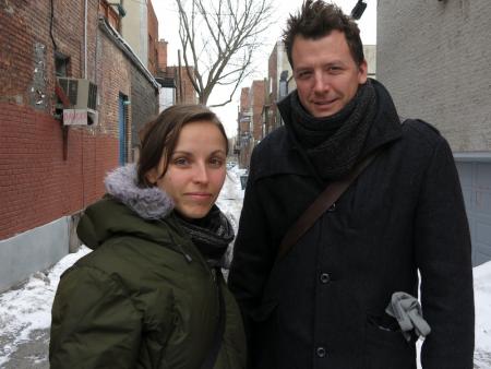 Svetla Turnin and Ezra Winton of Cinema Politica (CP)