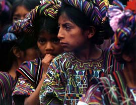 Two children sit together.