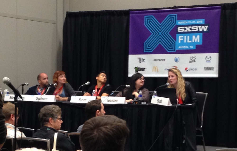 The DIY Distribution panel at SXSW 2015.