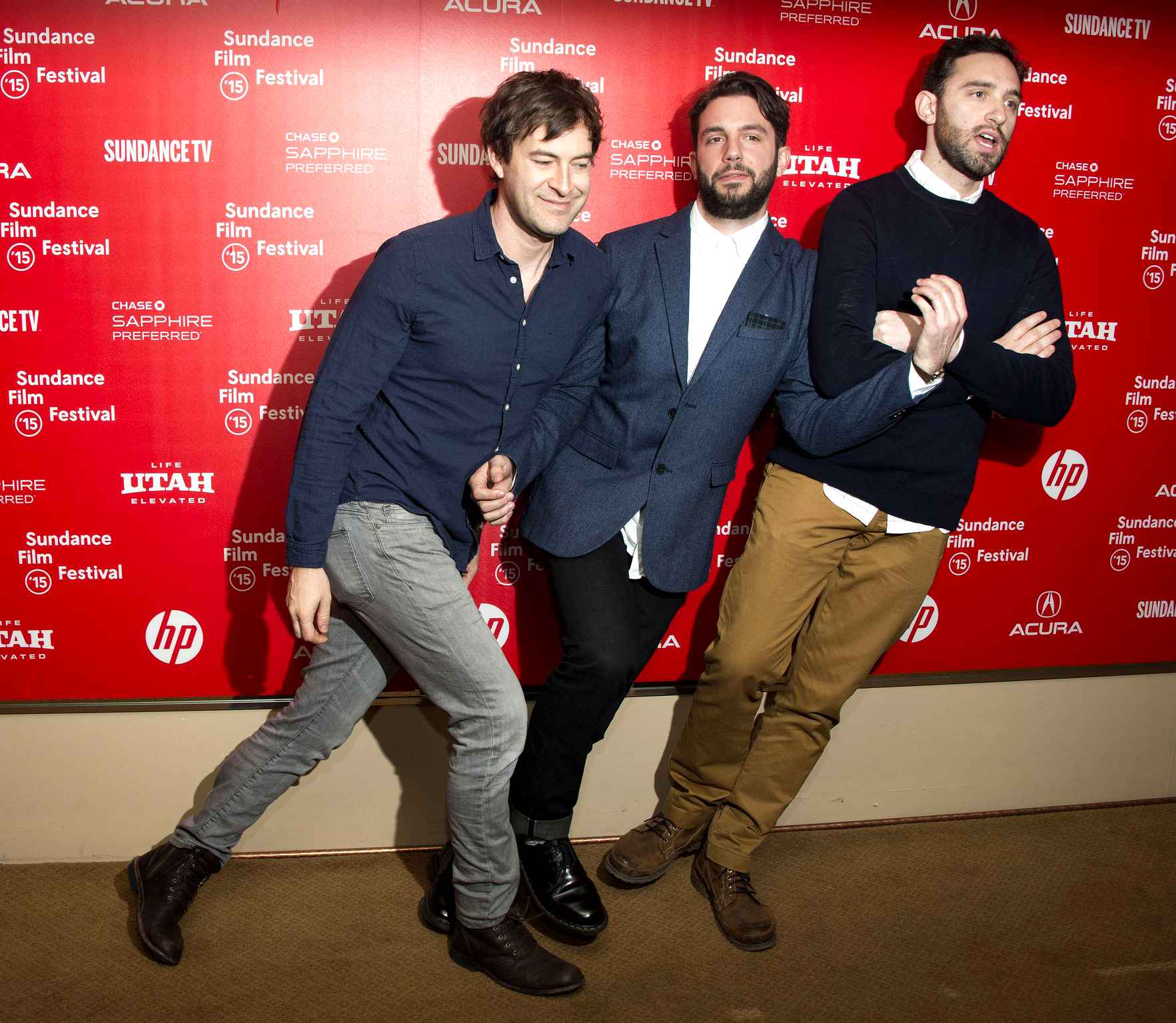 Phil Matarese, Mike Luciano with their mentor/Exec Producer Mark Duplass:  L. to R. Mark Duplass, Phil Matarese, Mike Luciano (Photo by Arthur Mola/Invision/AP)