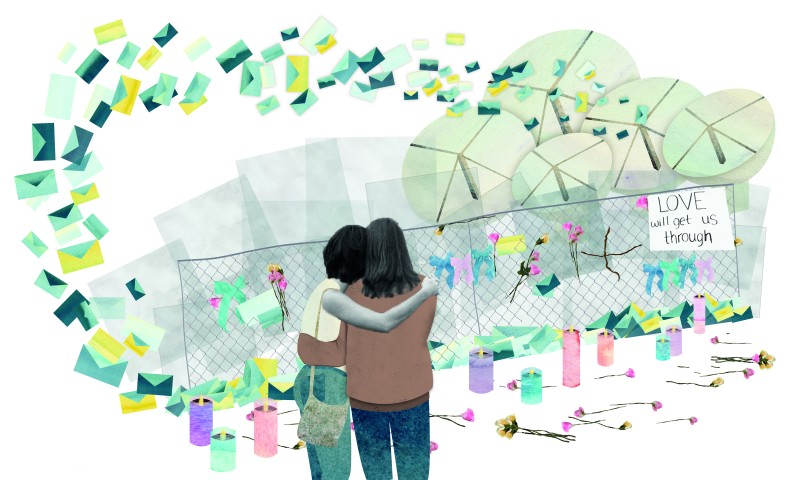 An illustration, by artist Rebecca Mullen, from the documentary, The Story of the Stuff. Illustration courtesy of Rebecca Mullen.