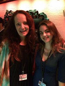 "A Flickering Truth" director Pietra Brettkelly (left) and Courtney Sheehan (right) at the 2015 Toronto International Film Festival.