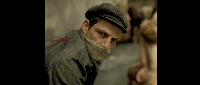A concentration camp prisoner in "Son of Saul"