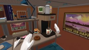 A still from Job Simulator a VR experience at New Frontier in the New Frontier section of the 2016 Sundance Film Festival. (Courtesy Sundance Film Festival)