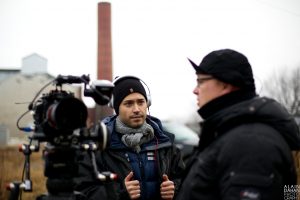 Stéphan Beaudoin  on set