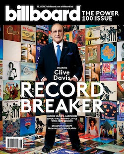 Clive Davis on Billboard magazine cover
