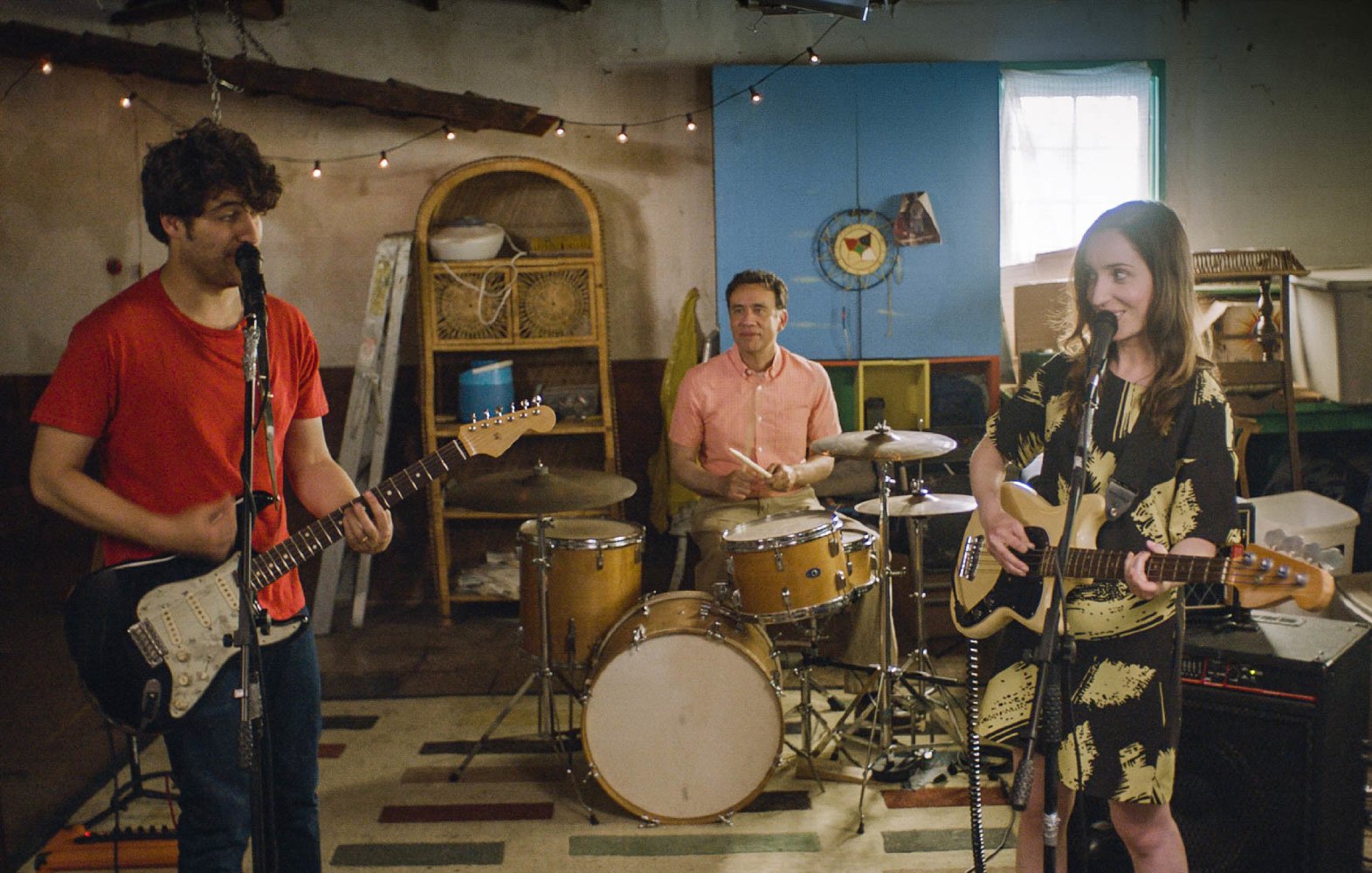 Adam Pally, Fred Armisen, and Zoe Lister-Jones start a band to save a marriage in BAND AID.