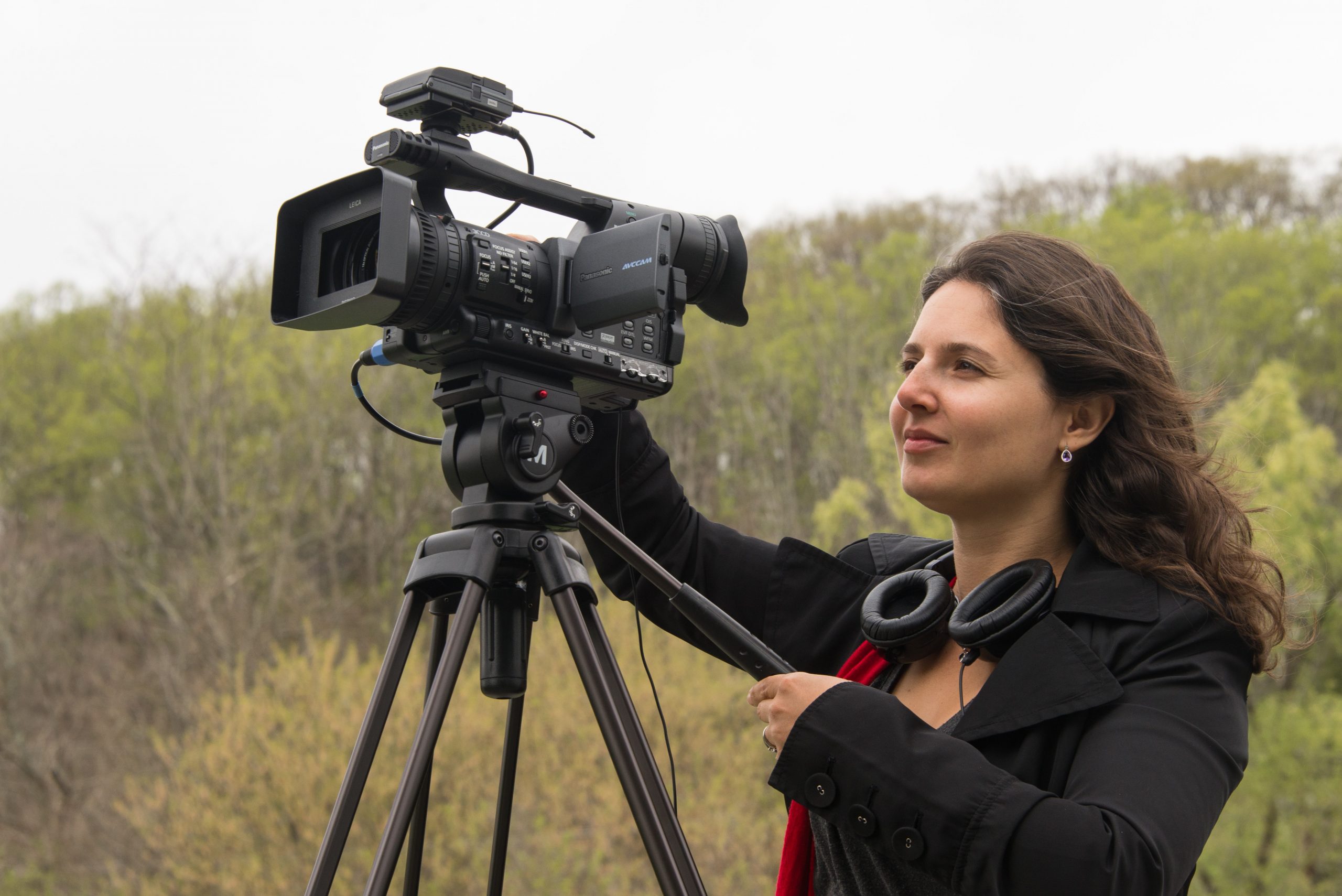 Woman with camera