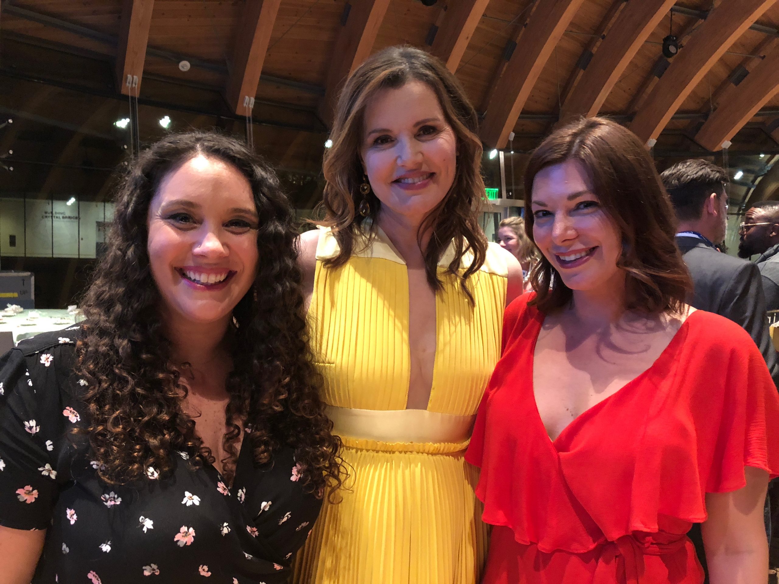 Three woman at a film gala.