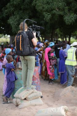 Slagle filming in Senegal
