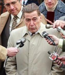 Al Pacino as Jimmy Hoffa in The Irishman