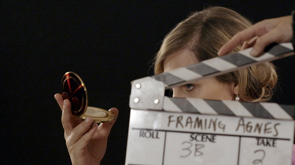 Agnes (Zackary Drucker) preparing for her interview in the documentary Framing Agnes