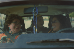 Still from Joyride, three women in a car.