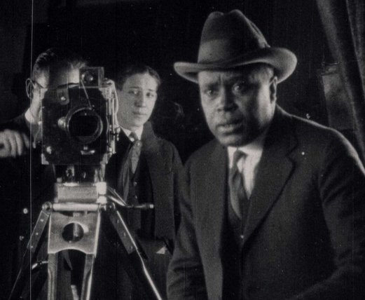 Oscar Micheaux filming