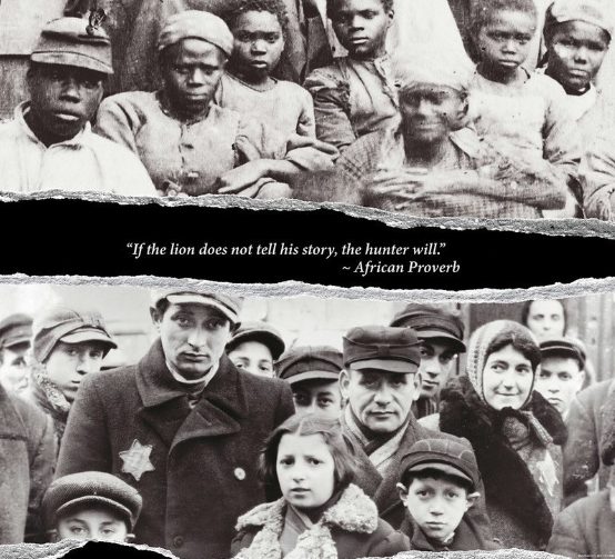 Photos of Black slaves in America and Jews in Nazi Germany