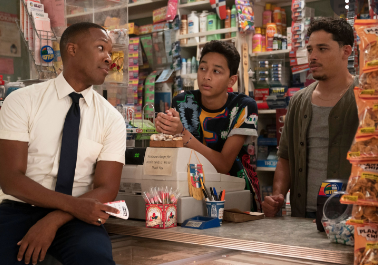 Three men in a bodega.