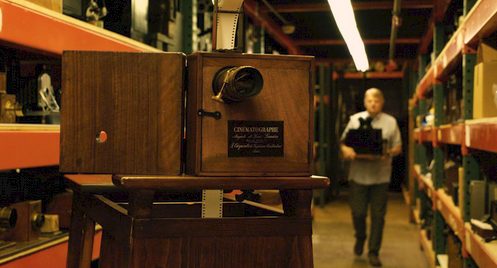 Man carrying projector