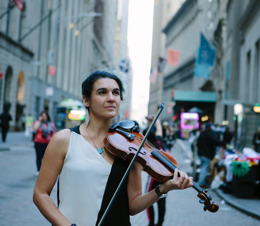 Woman with violin