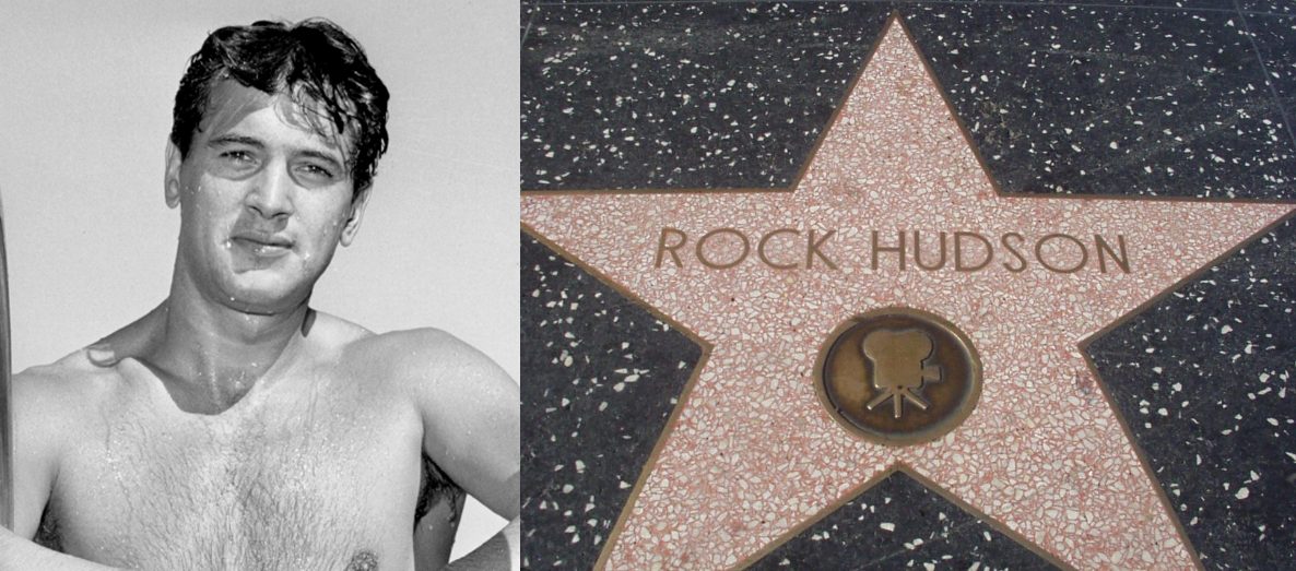 Rock Hudson and his Hollywood star.