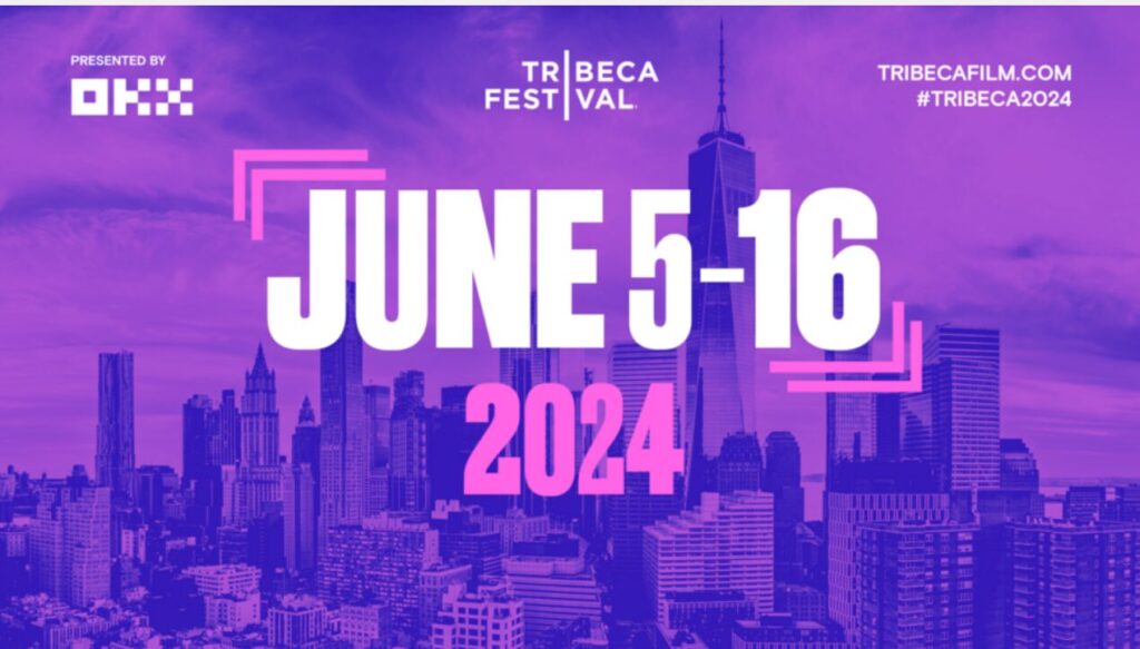  Tribeca Festival logo with text June 5–16, 2024.