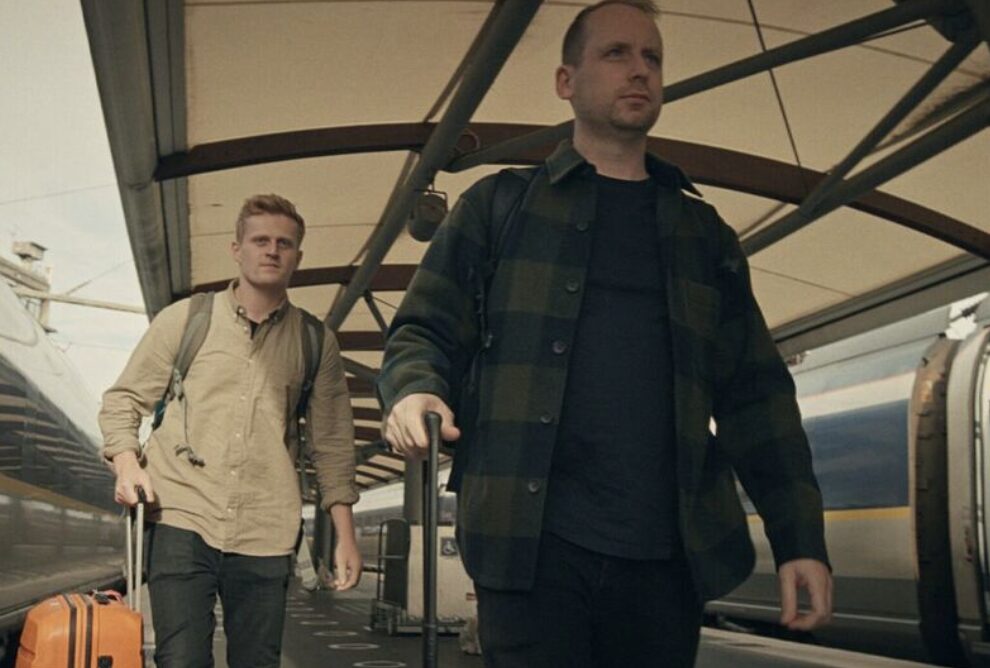 George and Andi catching a plane.