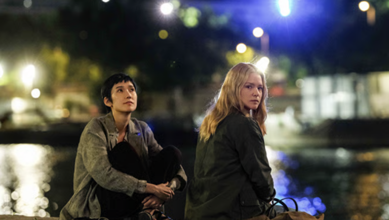Two women on a boat.